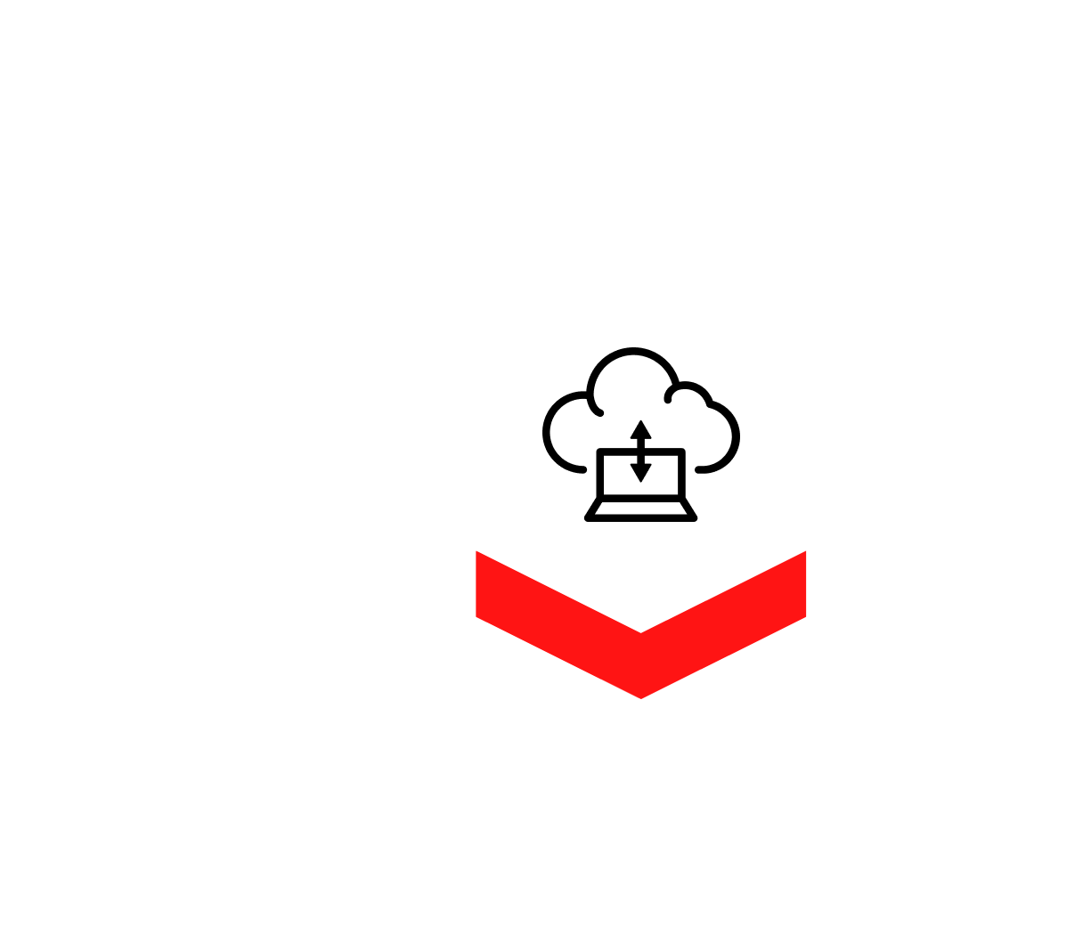 Production-ready cloud icon